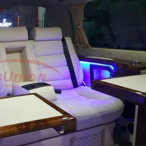 Комфортные сиденья для микроавтобуса устанавливают  в автомобили VIP 